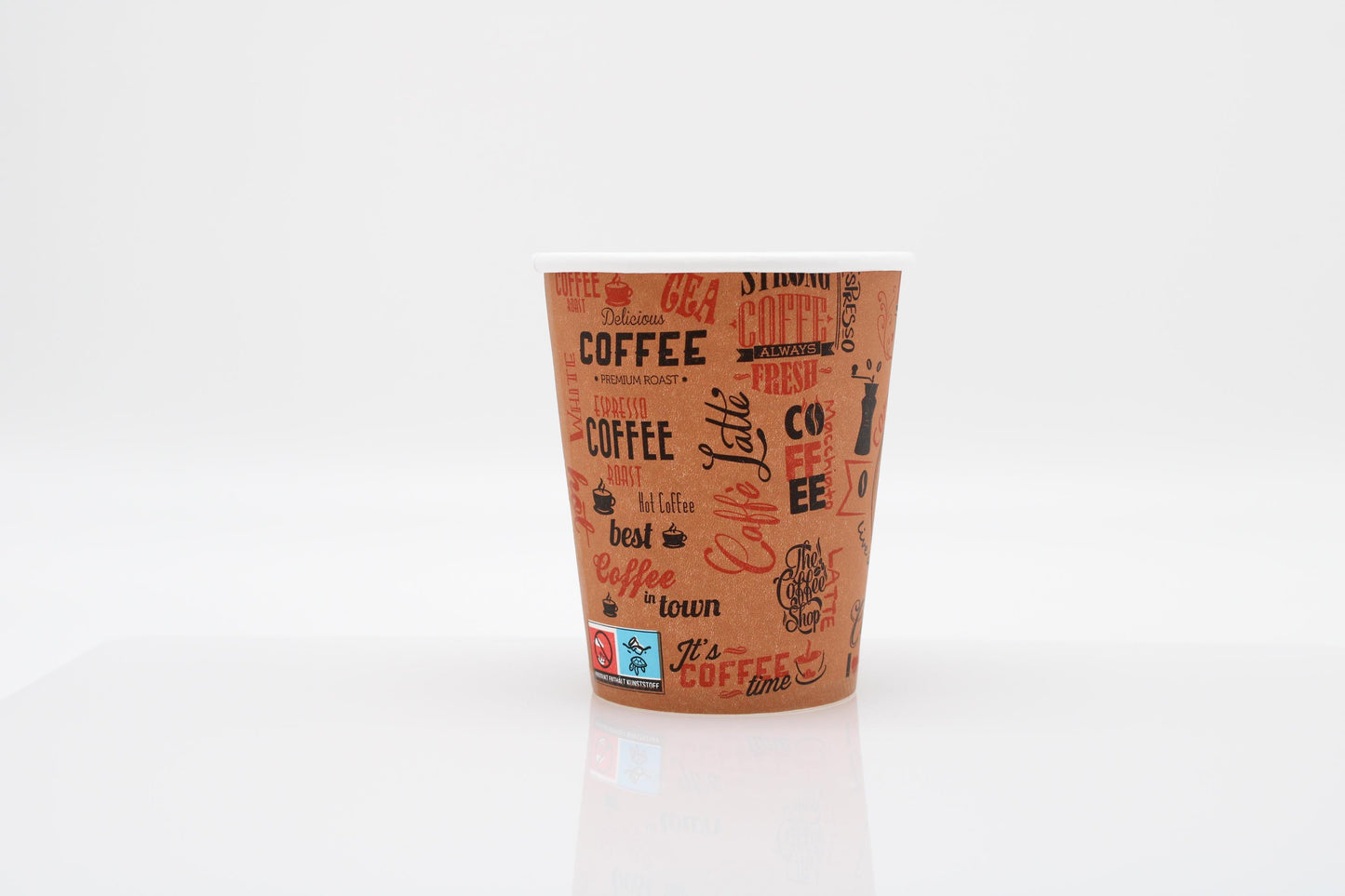 Einweg Kaffeebecher To Go ( Morning Coffe brown)  200ml / 8oz